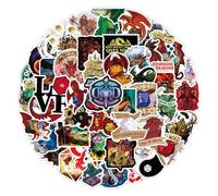 Dungeons and Dragons - 100 pegatinas de anime para videojuegos, resistentes al agua, vinilo para ordenador portátil, monopatín, coche, guitarra, adolescentes y niños