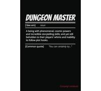 Dungeons and Dragons Dungeon Master notebook for worldbuilding and campaign tracking