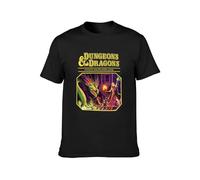 Dungeons Diners Dragons Drive Unisex 100% Cotton Short-Sleeve T-Shirts Black S