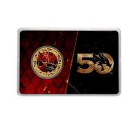 Dungeons & Dragons - 50th Anniversary 24k Gold Plated Coin With Colour Print