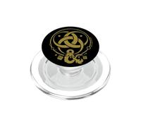 Dungeons & Dragons 50th Anniversary Gold Flame Vintage Logo PopSockets PopGrip para MagSafe