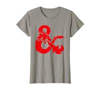Dungeons & Dragons Ampersand Only Logo Camiseta, Mujer, Pizarra, L