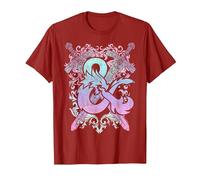 Dungeons & Dragons Ampersand Pastel Logo Camiseta, Hombre, Arándano, XL