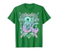 Dungeons & Dragons Ampersand Pastel Logo Camiseta, Hombre, Verde Kelly, XXL