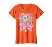Dungeons & Dragons Ampersand Pastel Logo Camiseta, Mujer, Naranja, S