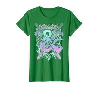 Dungeons & Dragons Ampersand Pastel Logo Camiseta, Mujer, Verde Kelly, L