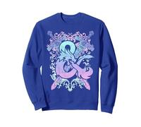 Dungeons & Dragons Ampersand Pastel Logo Sudadera, Unisex para Adultos, Azul Real, XXL