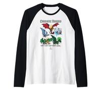 Dungeons & Dragons Ancient Chromatic Dragons Scales Damage Camiseta Manga Raglan