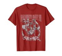 Dungeons & Dragons Baldur's Gate Distressed Floral Frame Camiseta, Hombre, Arándano, L