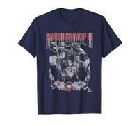 Dungeons & Dragons Baldur's Gate Distressed Floral Frame Camiseta, Hombre, Azul Marino, 4XL