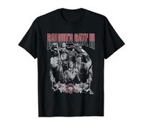 Dungeons & Dragons Baldur's Gate Distressed Floral Frame Camiseta, Hombre, Negro, 4XL
