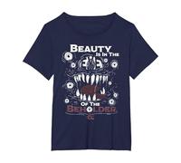 Dungeons & Dragons Beauty is in The Eye Camiseta, Mujer Tallas Grandes, Azul Marino, 5XL Grande