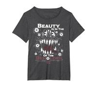 Dungeons & Dragons Beauty is in The Eye Camiseta, Mujer Tallas Grandes, Jaspeado Oscuro, 6XL Grande