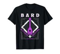 Dungeons & Dragons Camiseta Bard Dexterity & Charisma Hombre Unisex Talla S Manga Corta Negro Fantasy Animado