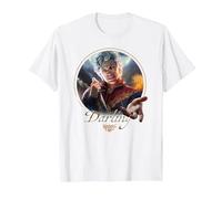 Dungeons & Dragons Darling Astarion Ancunín Vintage Portrait Camiseta, Hombre, Blanco, XXL