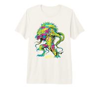 Dungeons & Dragons Demon Lord Demogorgon Psychedelic Neon Camiseta Premium