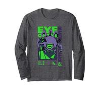 Dungeons & Dragons Eye of The Beholder Manga Larga, Unisex para Adultos, Jaspeado Oscuro, XL