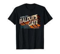 Dungeons & Dragons Greetings from Baldur's Gate Camiseta, Hombre, Negro, 4XL