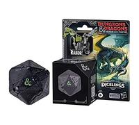 Dungeons & Dragons Honor Entre Ladrones, Dicelings Black Dragon Rakor, Monstruo D&D Coleccionable, Dado d20 Gigante Que se Convierte en Figura de acción, Dados para Juego de rol,F5212