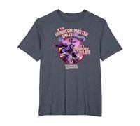 Dungeons & Dragons If Master Smiles, Already Too Late Camiseta, Hombre Tallas Grandes, Azul Jaspeado, 5X Alto