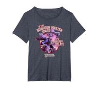 Dungeons & Dragons If Master Smiles, Already Too Late Camiseta, Mujer Tallas Grandes, Azul Jaspeado, 5XL Grande