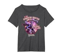 Dungeons & Dragons If Master Smiles, Already Too Late Camiseta, Mujer Tallas Grandes, Jaspeado Oscuro, 5XL Grande