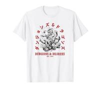 Dungeons & Dragons Japanese Font Est. 1974 Beholder Fight Camiseta