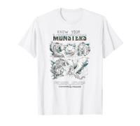 Dungeons & Dragons Know Your Monsters Pencil Sketch Chart Camiseta