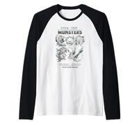 Dungeons & Dragons Know Your Monsters Pencil Sketch Chart Camiseta Manga Raglan
