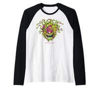 Dungeons & Dragons Neon Ooze Colored Beholder Sinister Smile Camiseta Manga Raglan