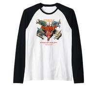 Dungeons & Dragons Straight out of Avernus Five Dragon Heads Camiseta Manga Raglan