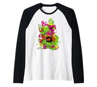 Dungeons & Dragons Vibrant Neon Amalgamation Monster Camiseta Manga Raglan