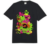 Dungeons & Dragons Vibrant Neon Amalgamation Monster Comfort Colors Adult Heavyweight T-Shirt