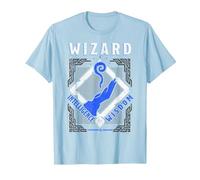 Dungeons & Dragons Wizard Intelligence & Wisdom Camiseta, Hombre, Azul Bebé, L