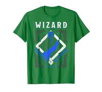 Dungeons & Dragons Wizard Intelligence & Wisdom Camiseta, Hombre, Verde Kelly, S
