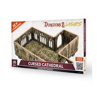 Archon Studio Dungeons & Lasers: Cursed Cathedral Miniature Terrain - Sin pintar compatible con DND y otros juegos de rol de mesa