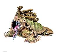 Dungeons & Lasers Dragon Turtle Miniatura, figura grande para uso con juegos de rol compatibles con DND y 5E, sin pintar y sin montar, para edades de 14 años en adelante