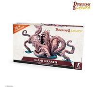 Dungeons & Lasers Figura Gigante en Miniatura de Kraken, Modelo Grande de 130 mm de Alto con Base escénica para Uso con Juegos de rol compatibles con DND y 5E, sin Pintar y sin Montar
