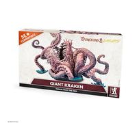 Dungeons & Lasers Figura gigante en miniatura de Kraken, modelo grande de 130 mm de alto con base escénica para uso con juegos de rol compatibles con DND y 5E, sin pintar y sin montar