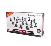 Dungeons & Lasers Kingdom of The Deep DND - Juego de 18 modelos con bases escénicas, compatible con 5E, requiere pintura y montaje, para mayores de 14 años