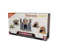 Dungeons & Lasers: Paquete de entradas, 5 entradas detalladas para miniaturas, Juego de Terreno DND para Juegos de rol de Mesa Compatible con 5E, sin Pintar y sin Montar, a Partir de 14 años
