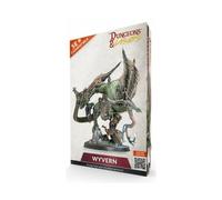 Dungeons & Lasers: Wyvern - 1 miniatura con base escénica - Figura DND para juegos de rol de mesa compatible con 5E - Gran escala sin pintar y sin montar - A partir de 14 años