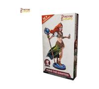Dungeons & Lasers: Ygrid The Giantess, 1 miniatura con base escénica, figura DND para juegos de rol de mesa compatible con 5E, a gran escala, sin pintar y sin montar, a partir de 14 años