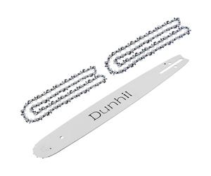 Dunhil Paquete de 2 cadenas de motosierra de 14 pulgadas de paso LP de 3/8 pulgadas, calibre de 043 pulgadas, 52 eslabones de transmisión y barra R52 para Husqvarna Echo Kobalt Makita Worx Ryobi