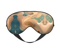 Dunhuang Mystery - Antifaz reversible de poliéster para dormir con correa ajustable para máxima comodidad y bloqueo de luz