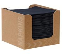 “Duni "1200 servilletas Duni Bio Dunisoft® 20 x 20 cm negro en dispensador de servilletas (24 x 50 piezas)