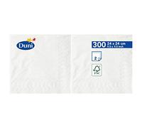 Duni 168396 de papel Tejido servilletas, 24 cm x 24 cm, color blanco (unidades 2400)