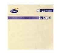 Duni - 179001 de papel Tejido servilletas, 40 cm x 40 cm, color crema (1250 unidades)