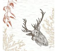 Duni Bio Dunisoft Servilletas Wood & Deer 40x40cm 60 Unidades