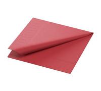 Duni - Juego de 20 servilletas de papel (3 capas, 24 x 24 cm, 250 unidades), color burdeos